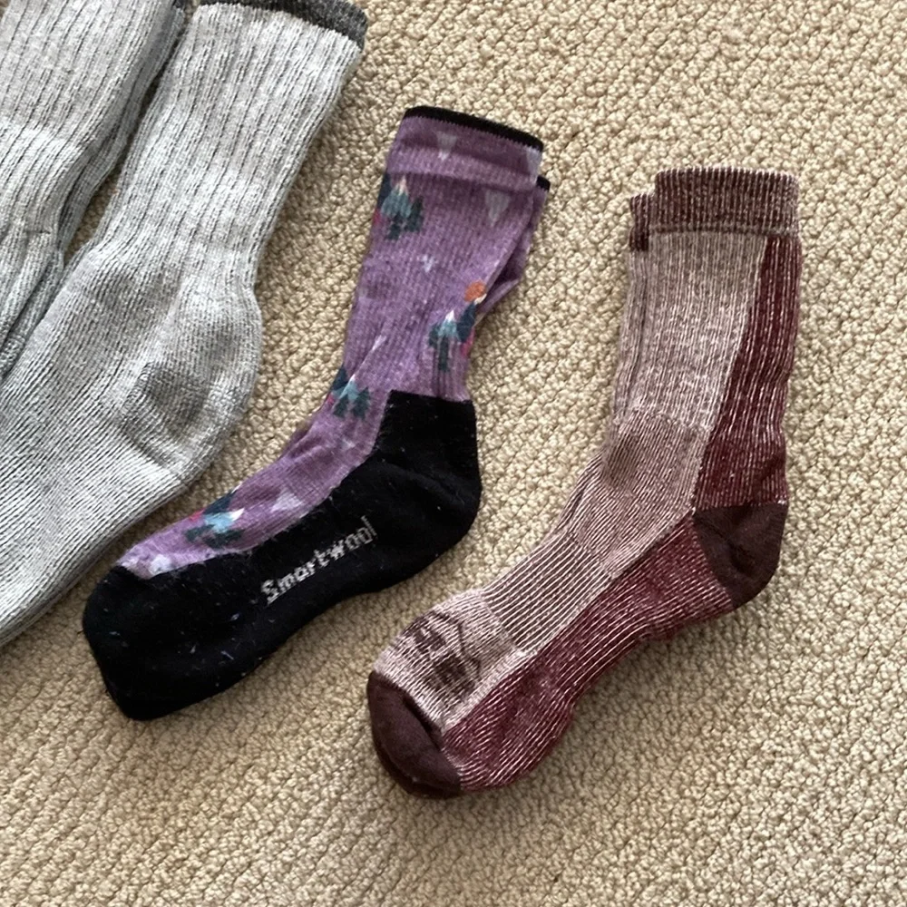 Smartwool REI Co-op Women’s Wool Socks Set of 5 Winter Gear Active Hiking EUC